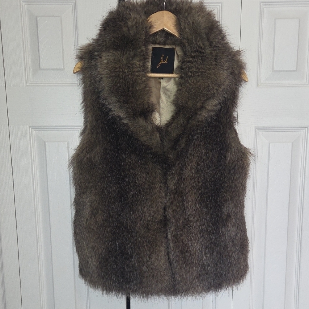 Jack by BB Dakota Brown Faux Fur Vest